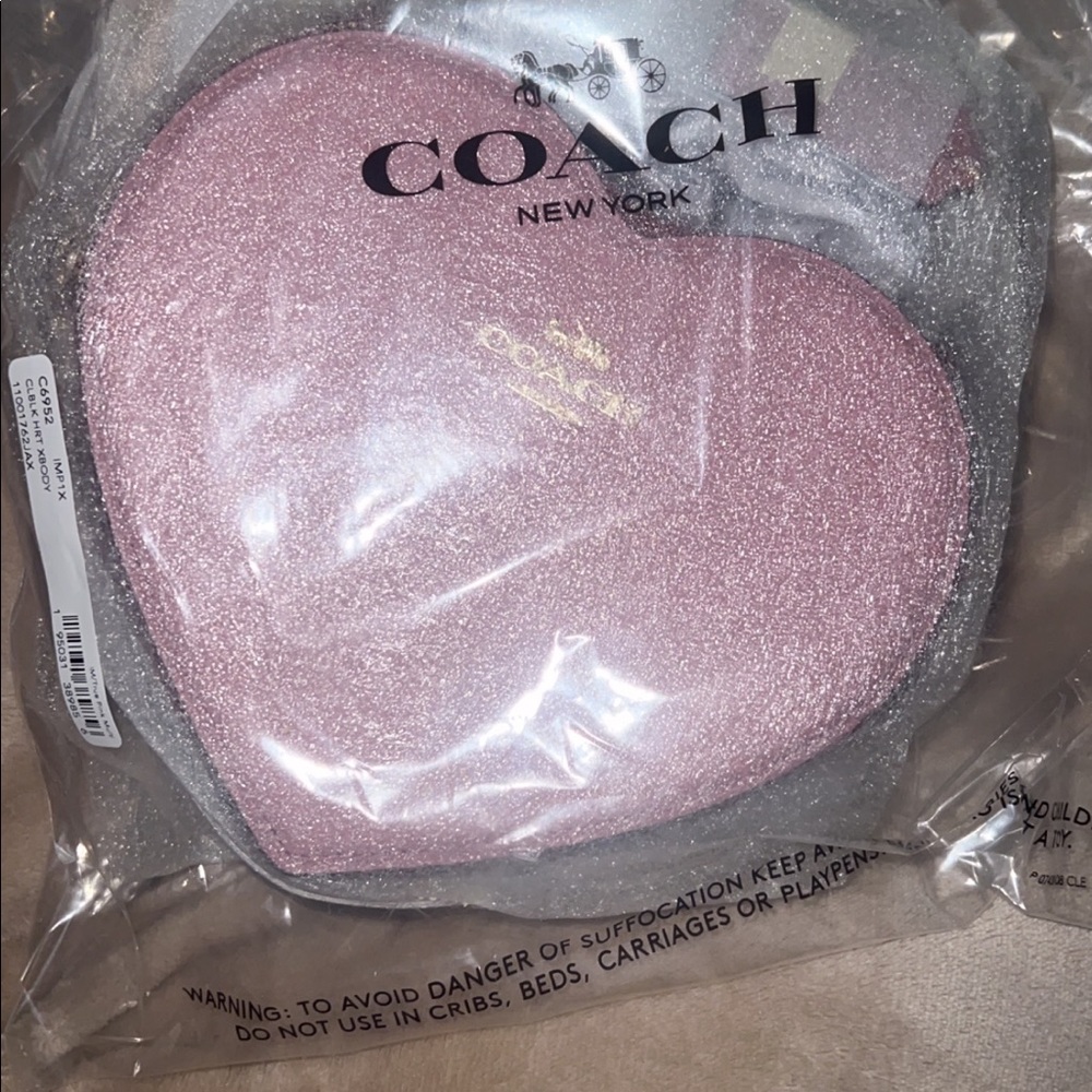 Coach colorblock heart crossbody